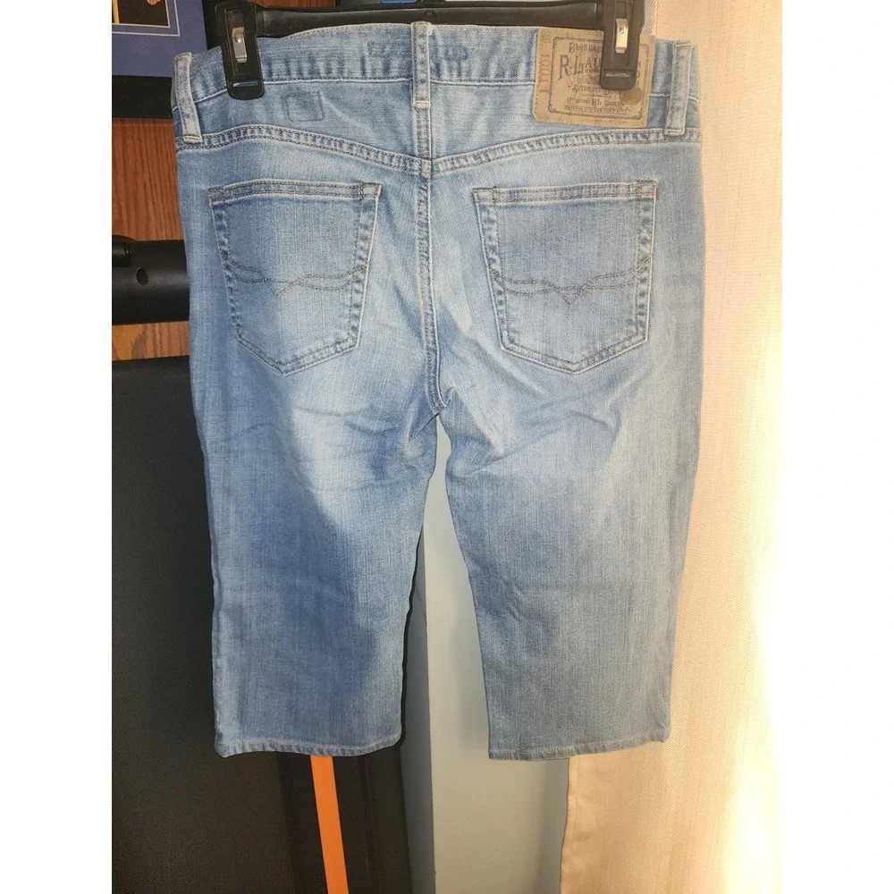 Ralph Lauren sport Women Capri Jeans, Thompson, Size 27, Light Blue Relax Fit